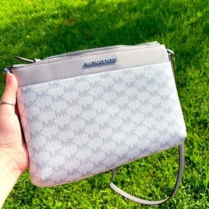 Michael Kors white and grey bag